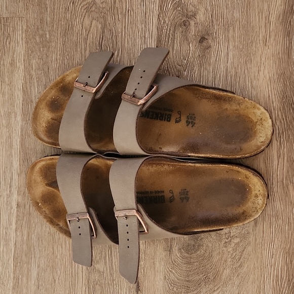 Birkenstock Two Strap Buckle Slide Sandals Men Sz 44 - Picture 2 of 5